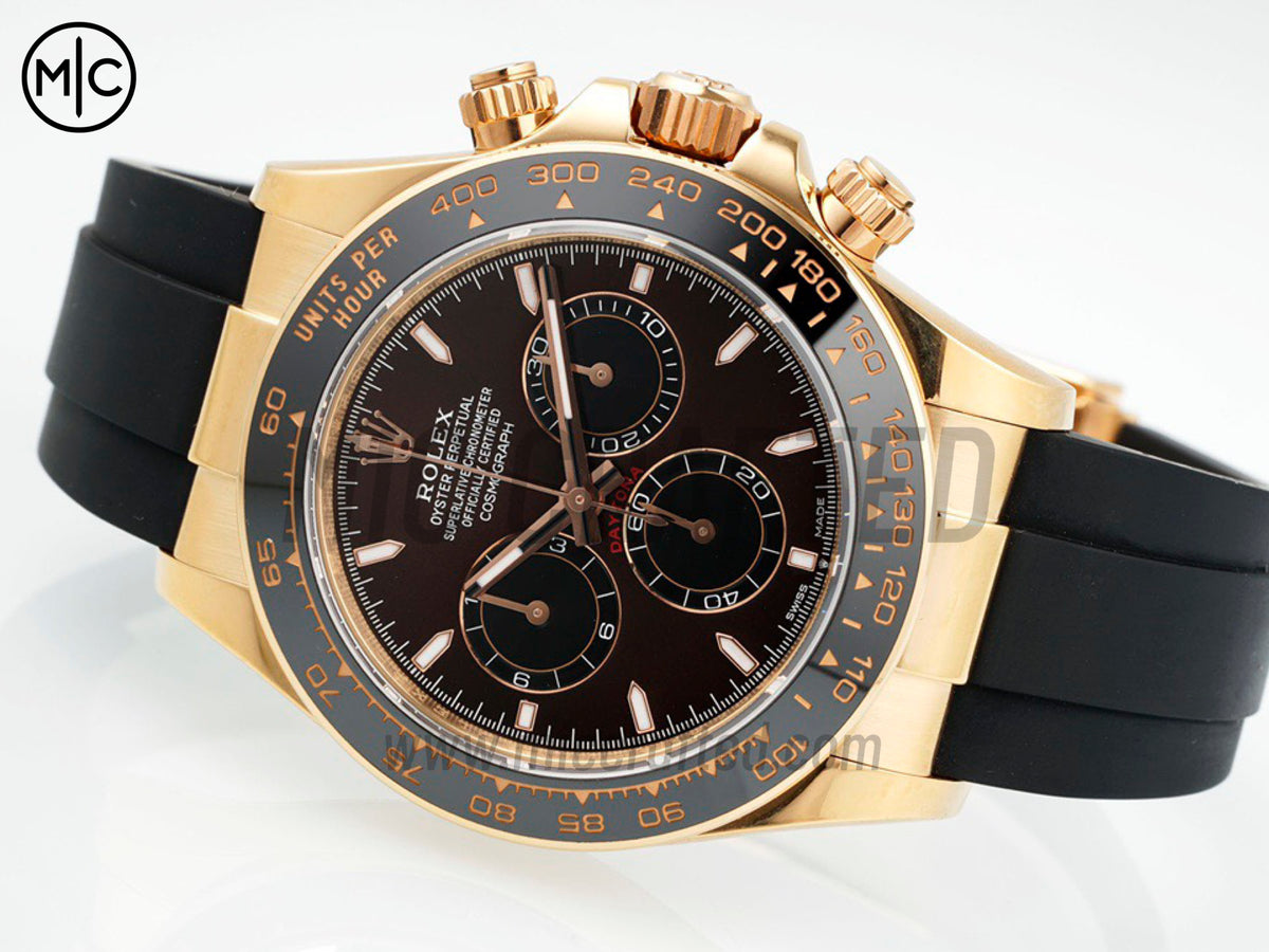 Daytona 126515 棕色錶盤配 Oysterflex 橡膠錶帶 – 高級版