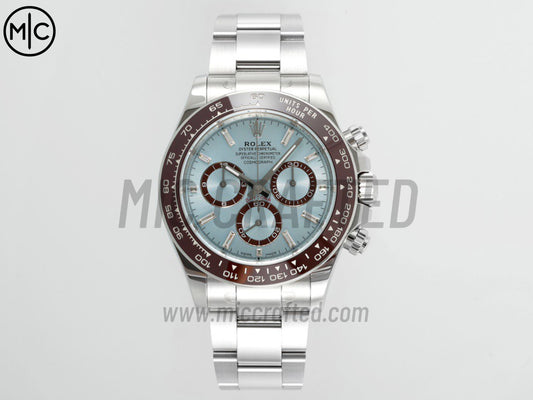 Daytona 126506 904L Steel Ice Blue Crystal Dial on SS Bracelet – Premium Edition