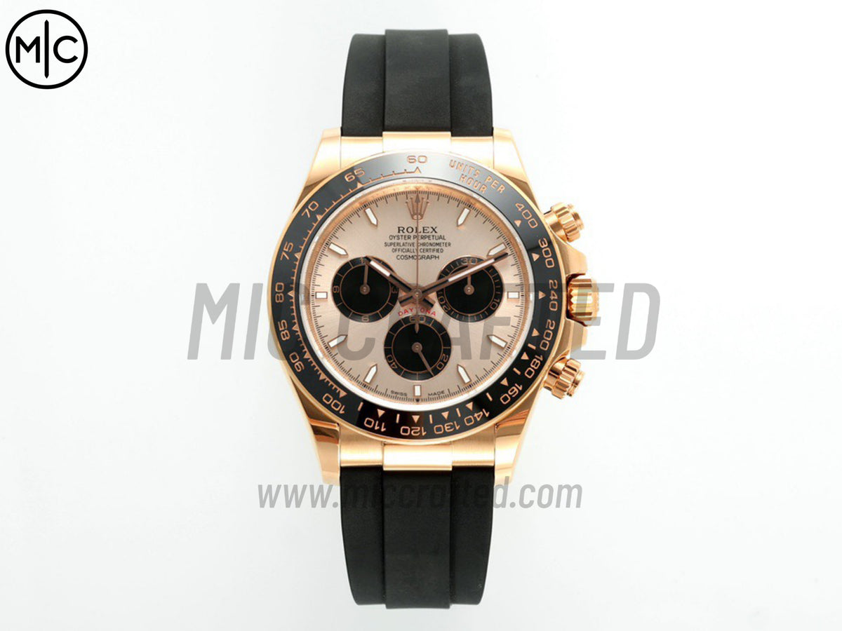 Daytona 126515 RG/Black Dial on Oysterflex Strap – Premium Edition