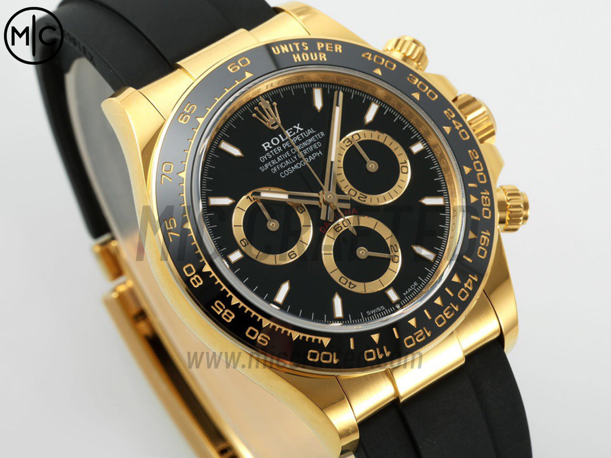 Daytona 126518 Black Dial on Oysterflex Strap – Premium Edition