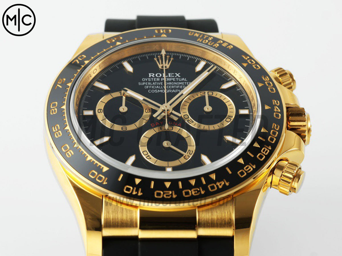 Daytona 126518 Black Dial on Oysterflex Strap – Premium Edition