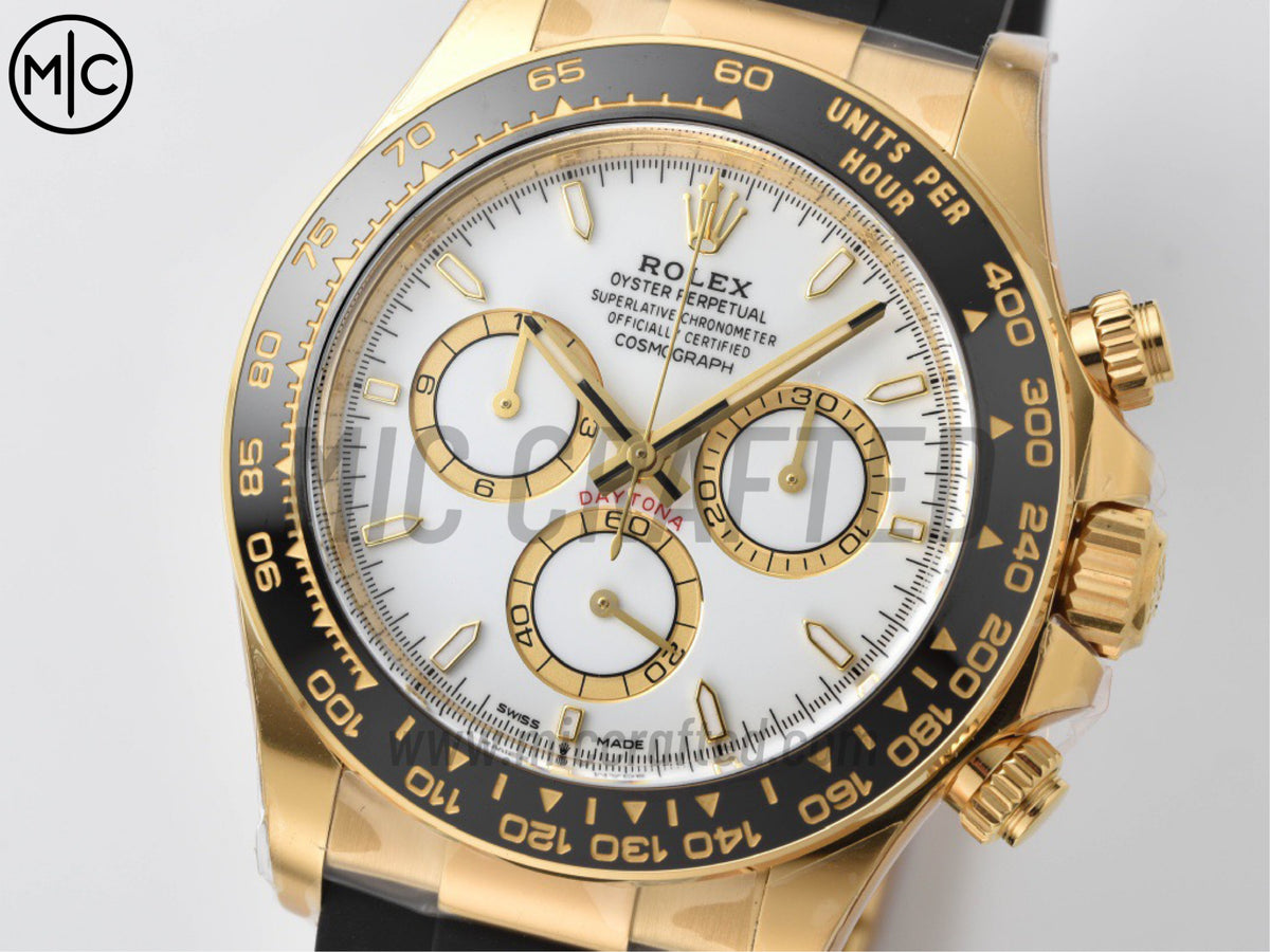 Daytona 126518 白色錶盤配 Oysterflex 錶帶 - 尊享版