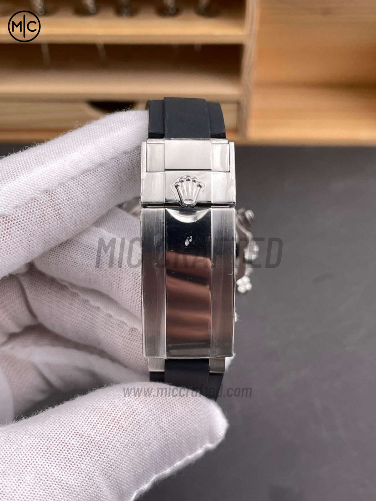 Daytona 126519 Black/Silver Diamonds Dial on Oysterflex Strap – Premium Edition