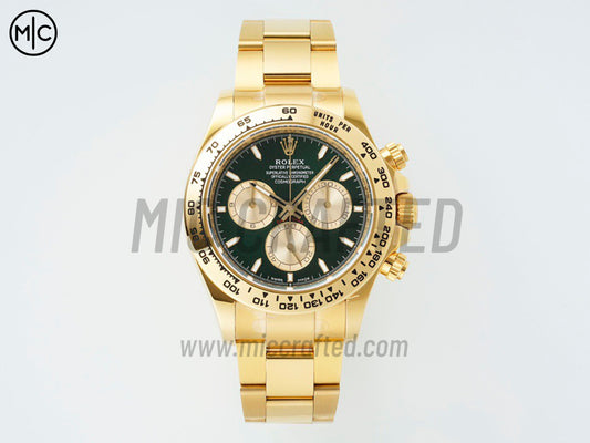 Daytona 126508 Green/YG Dial on YG Bracelet – Premium Edition