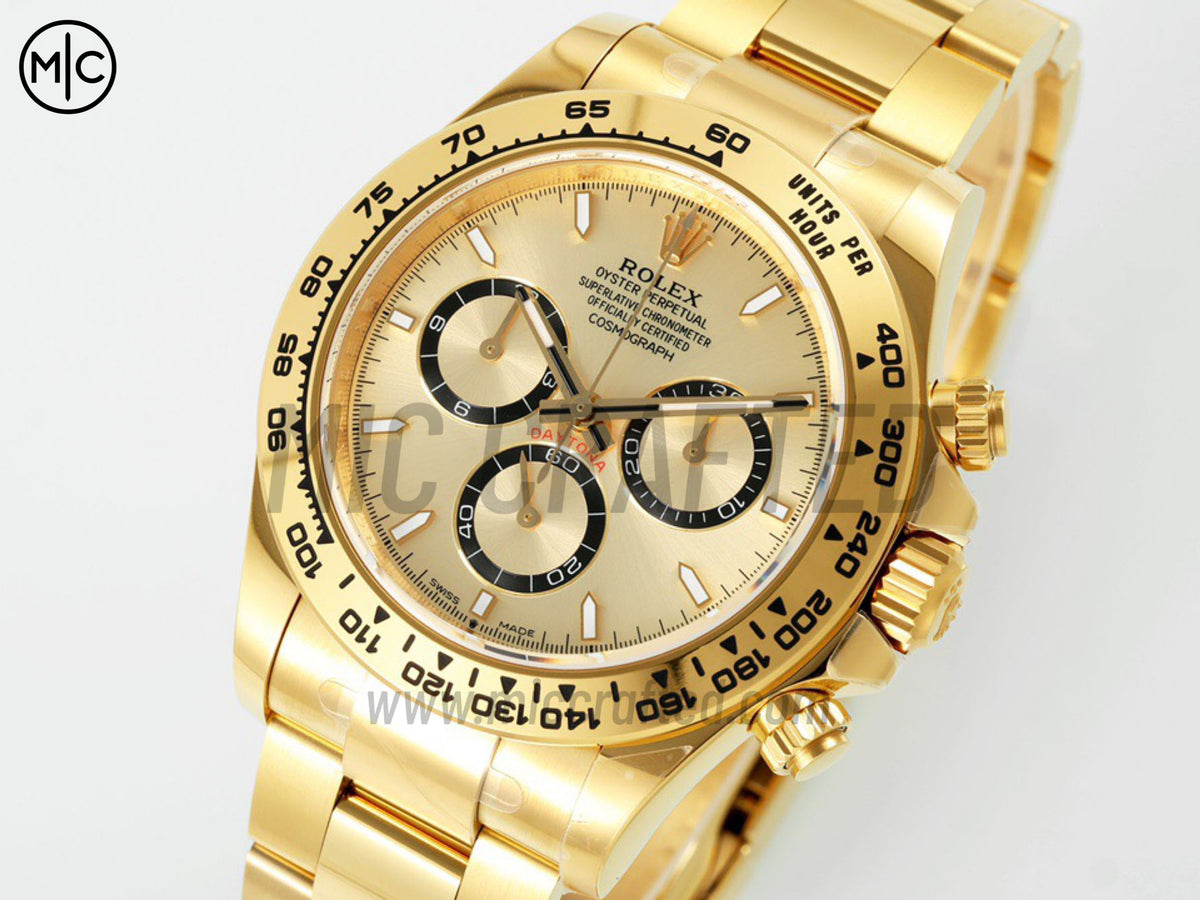 Daytona 126508 黃金錶盤配黃金錶鏈 - 尊享版