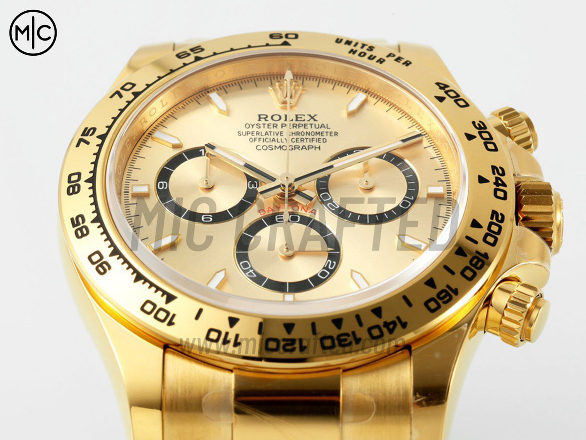 Daytona 126508 黃金錶盤配黃金錶鏈 - 尊享版