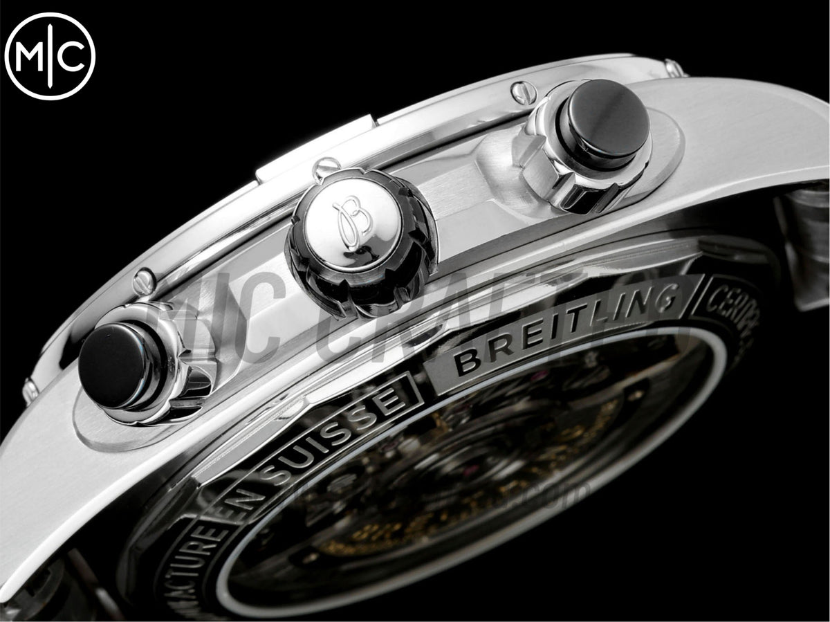 Super Chronomat B01 44mm SS 黃色錶盤配 SS 錶鏈 - 尊享版