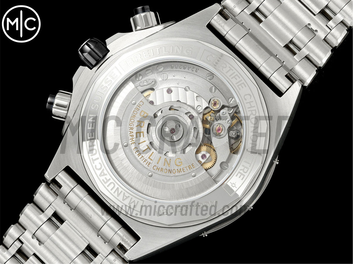 Super Chronomat B01 44mm SS 黃色錶盤配 SS 錶鏈 - 尊享版