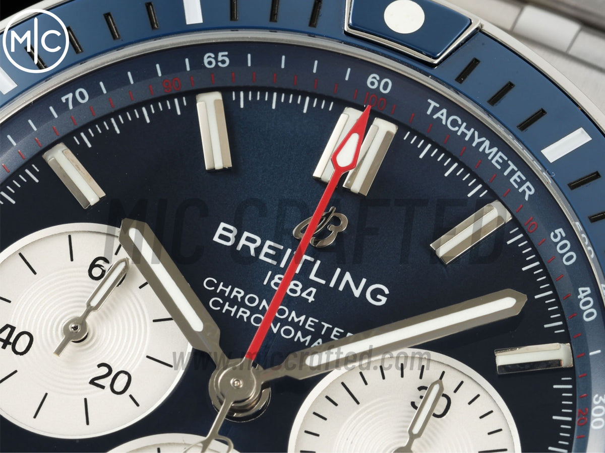 Super Chronomat B01 44mm SS 藍色錶盤配 SS 錶鏈 - 尊享版