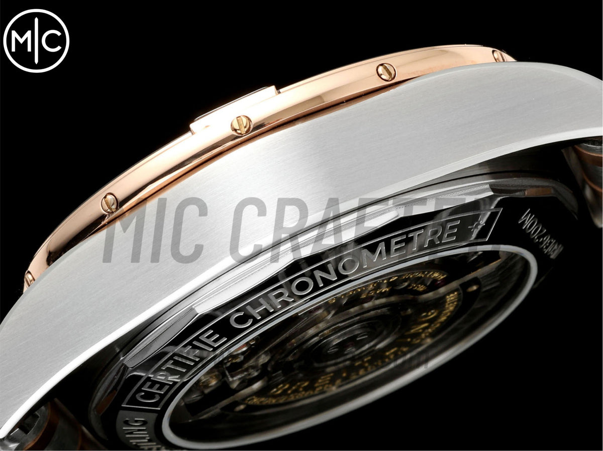 Super Chronomat B01 44mm SS/玫瑰金綠色錶盤配 SS/玫瑰金錶鏈 - 尊享版