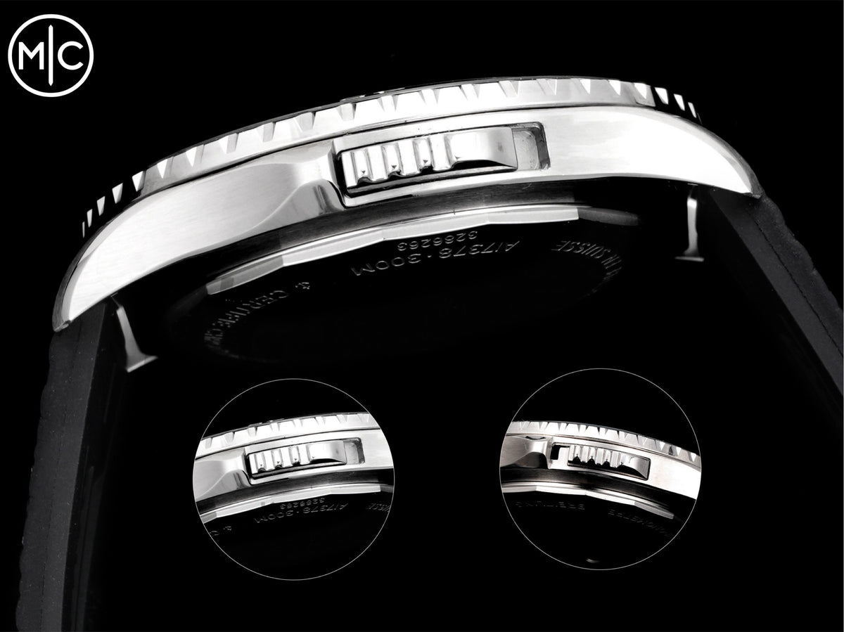 Superocean 46mm SS 黑色錶盤配黑色橡膠錶帶 - 尊貴版