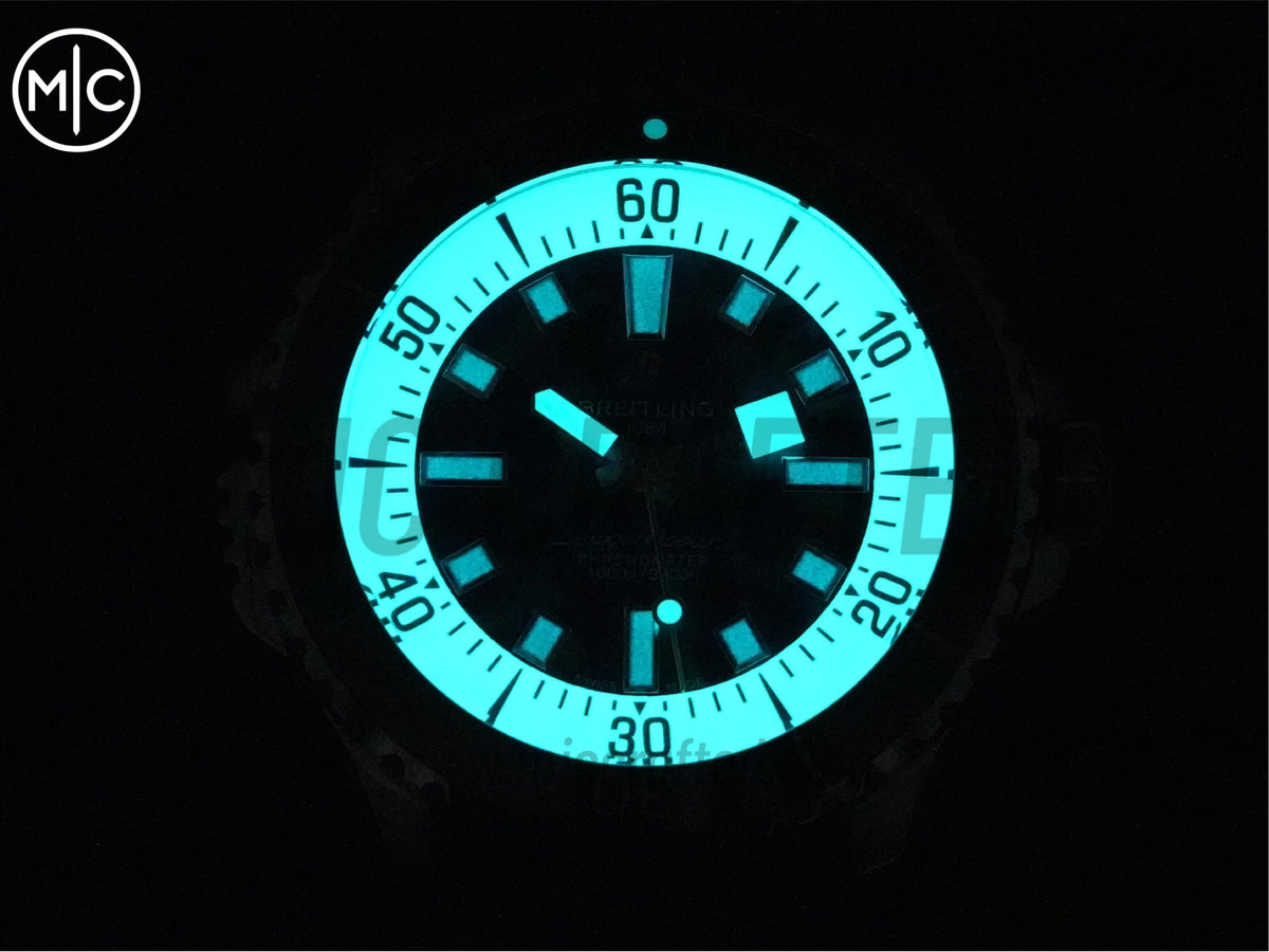 Superocean 46mm SS 藍色迷彩錶盤配黑色橡膠錶帶 - 尊貴版