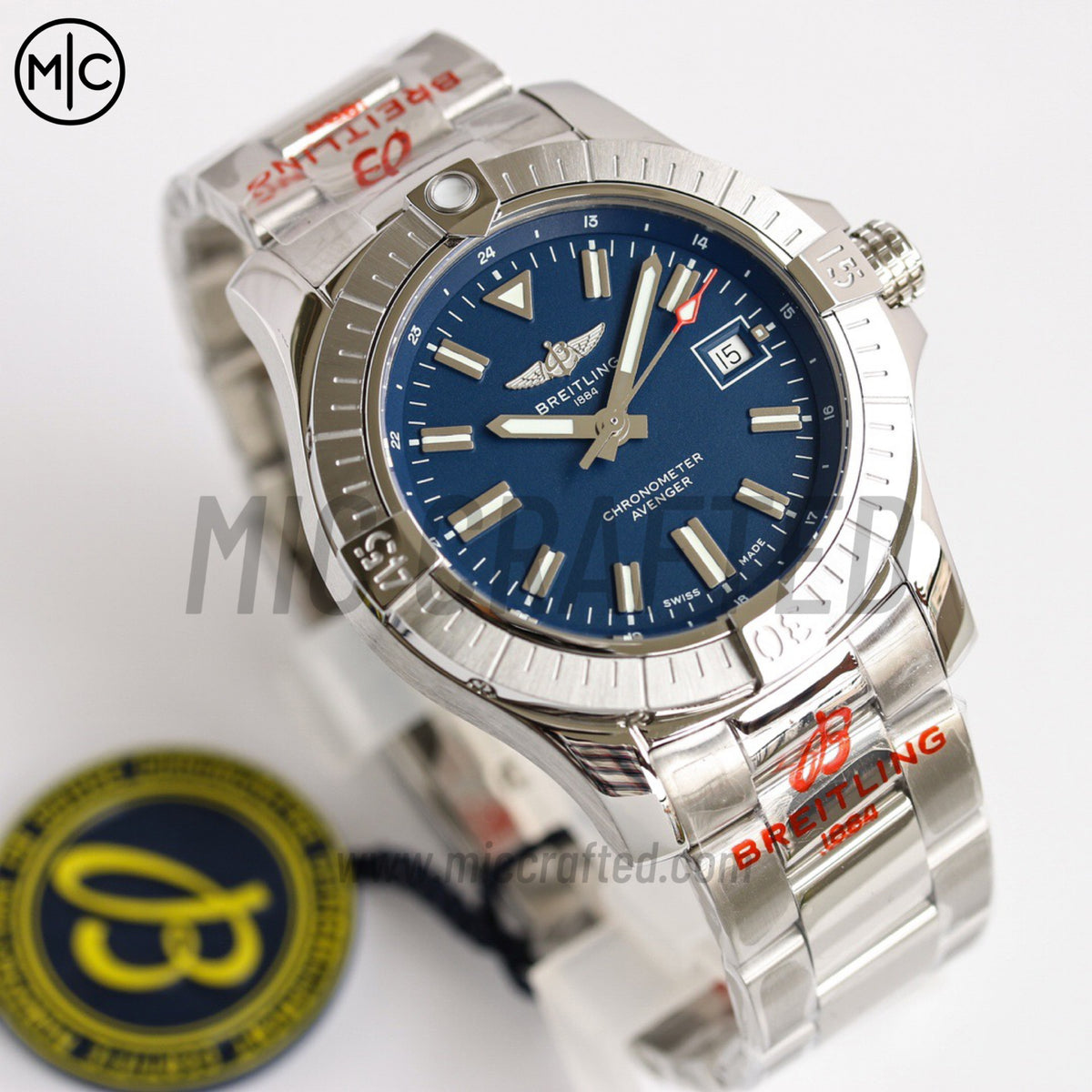 Avenger Automatic 43mm SS 藍色錶盤配 SS 錶鏈 - 尊貴版