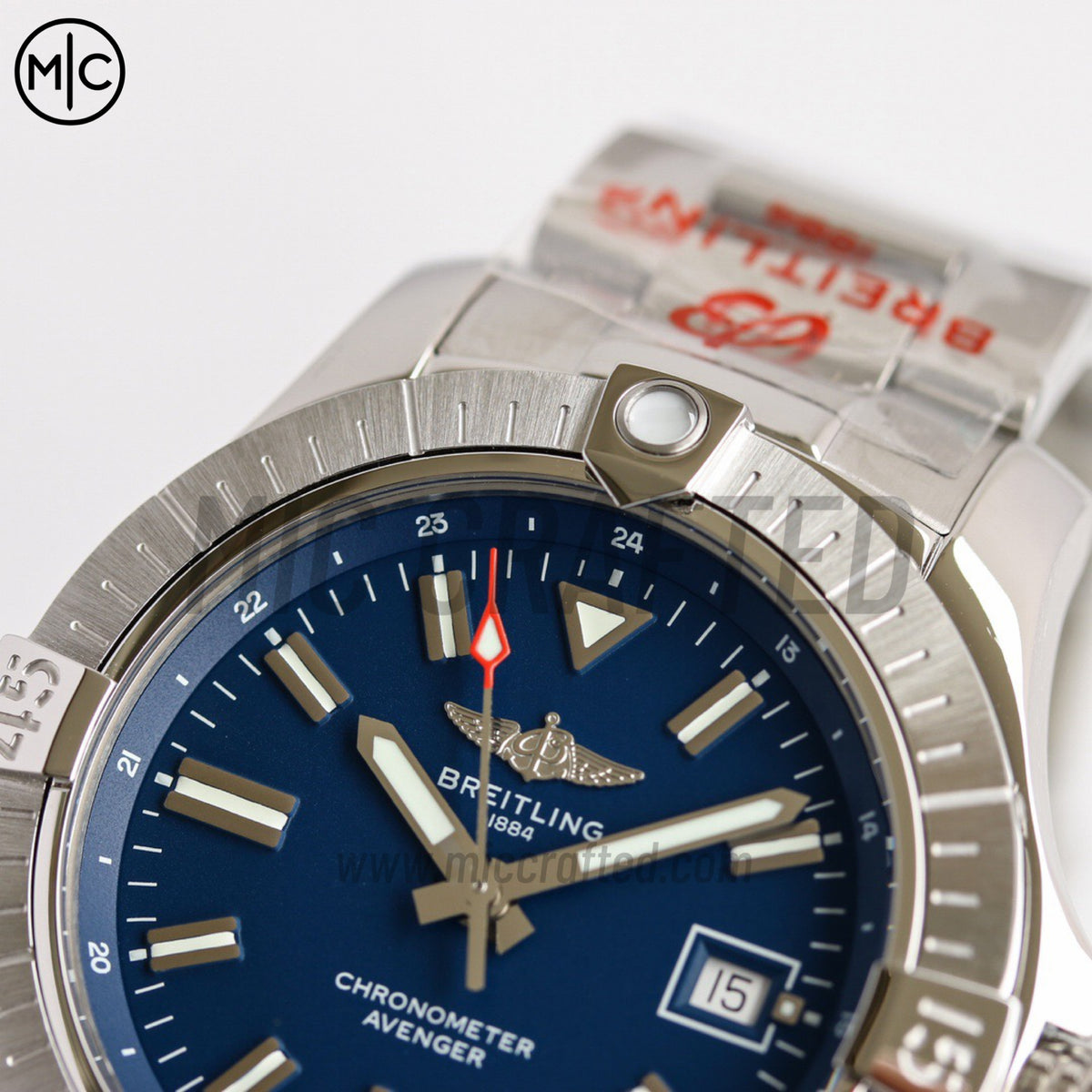 Avenger Automatic 43mm SS 藍色錶盤配 SS 錶鏈 - 尊貴版