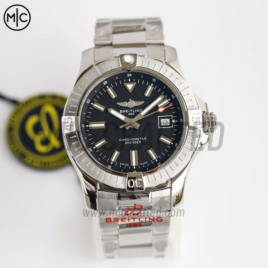 Avenger Automatic 43mm SS Black Dial on SS Bracele – Premium Edition
