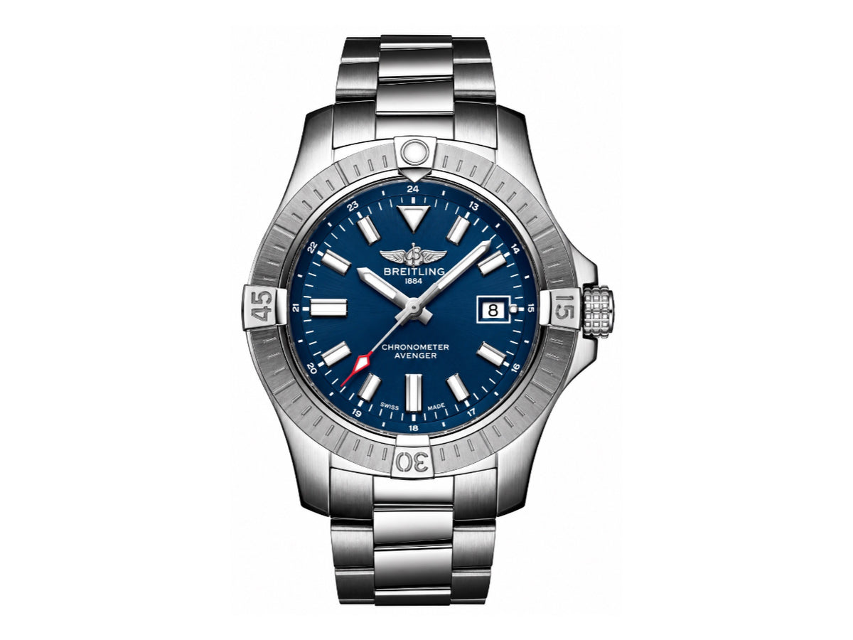 Avenger Automatic 43mm SS 藍色錶盤配 SS 錶鏈 - 尊貴版