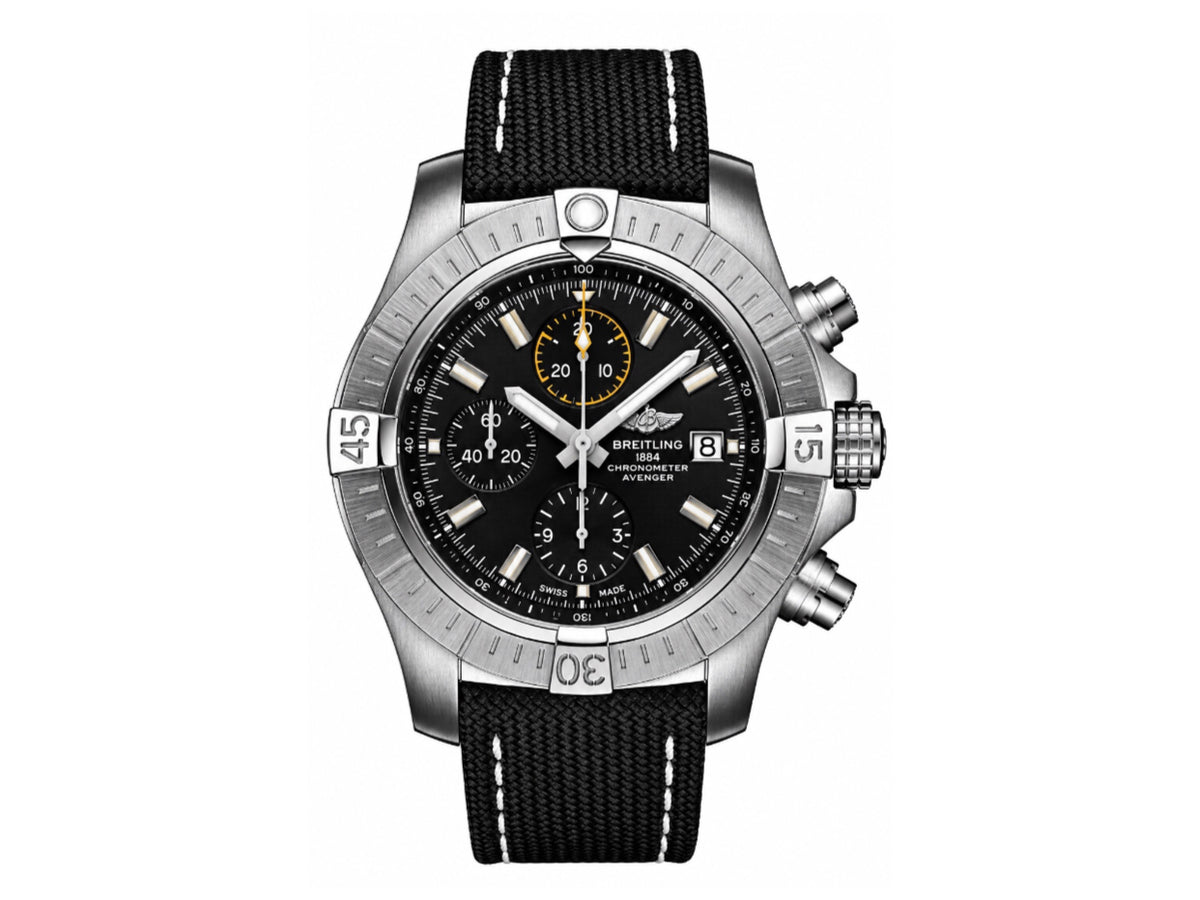 Avenger Chrono SS Black Dial on Black Nylon Strap – Premium Edition