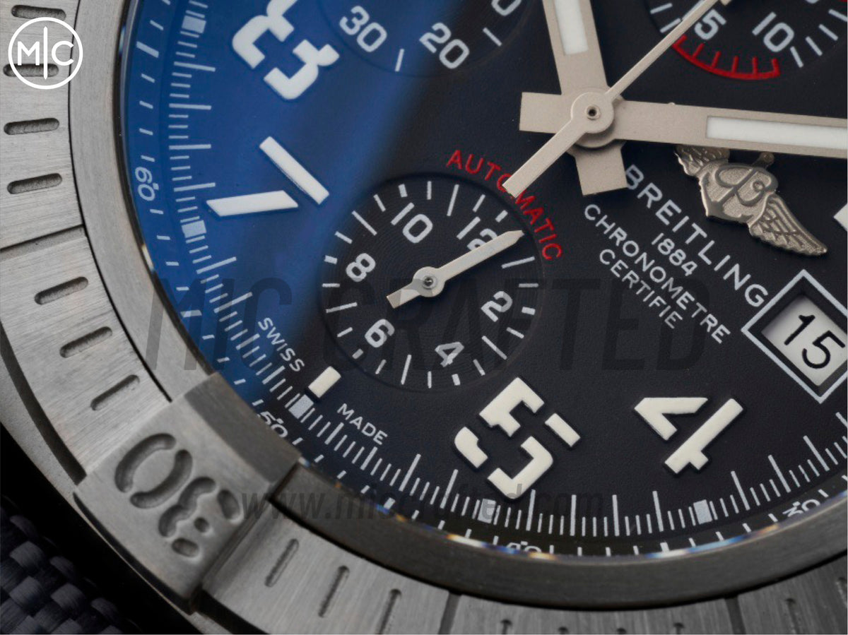 Avenger Chrono 45mm Titanium Gray Dial on Gray Nylon Strap – Premium Edition