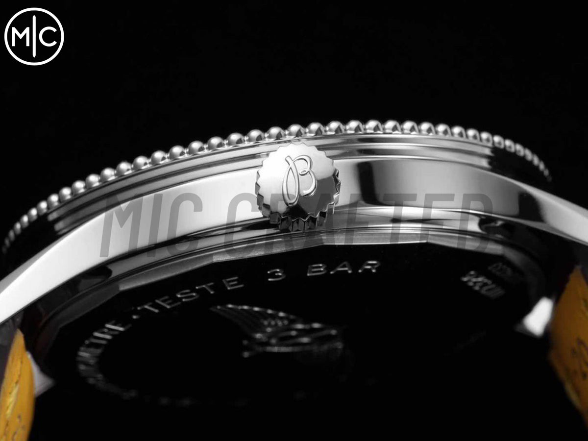 Navitimer 41mm Date SS 黑色錶盤配黑色皮革錶帶 – Premium Edition