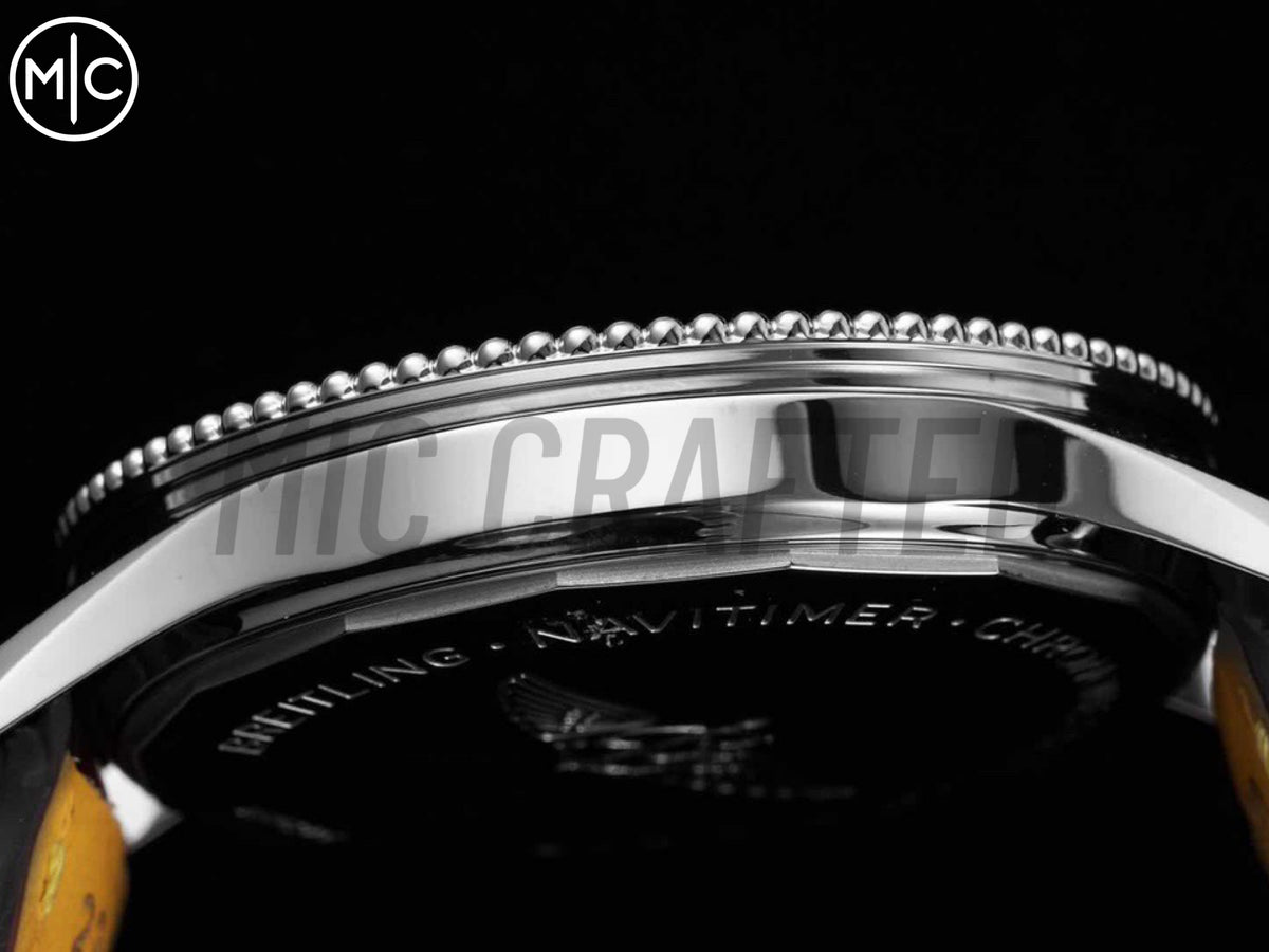 Navitimer 41mm Date SS 藍色錶盤配藍色皮革錶帶 – Premium Edition