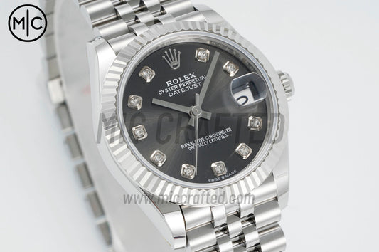 DateJust 31mm 女士款 278274 SS 904L 精鋼灰色鑽石錶盤配 Jubilee 錶帶 – 高級版