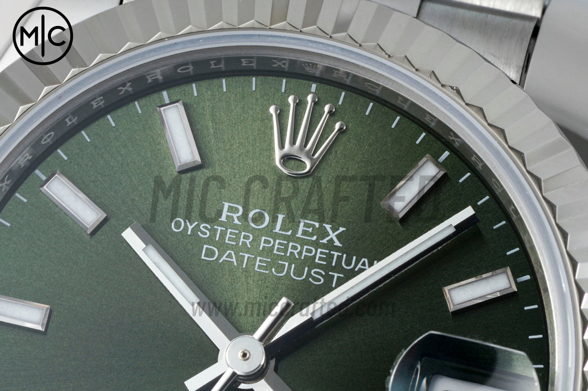 DateJust 31mm Ladies 278274 SS 904L Steel Green Stick Dial on Jubilee Bracelet – Premium Edition
