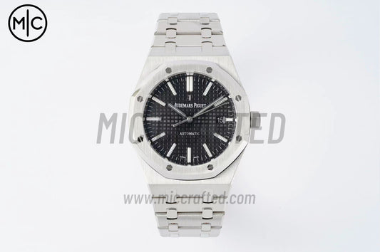 Royal Oak 41mm 15400 SS Black Textured Dial on SS Bracelet – Premium Edition