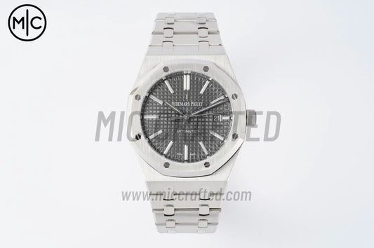 Royal Oak 41mm 15400 SS Gray Textured Dial on SS Bracelet – Premium Edition