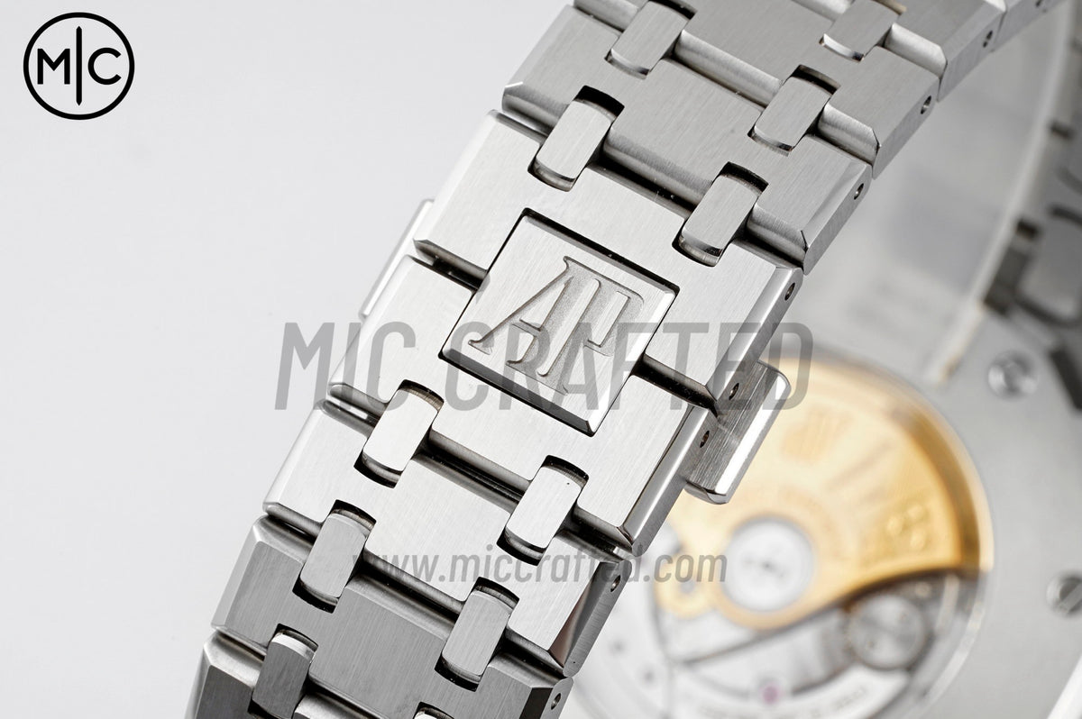 Royal Oak 41mm 15400 SS Gray Textured Dial on SS Bracelet – Premium Edition