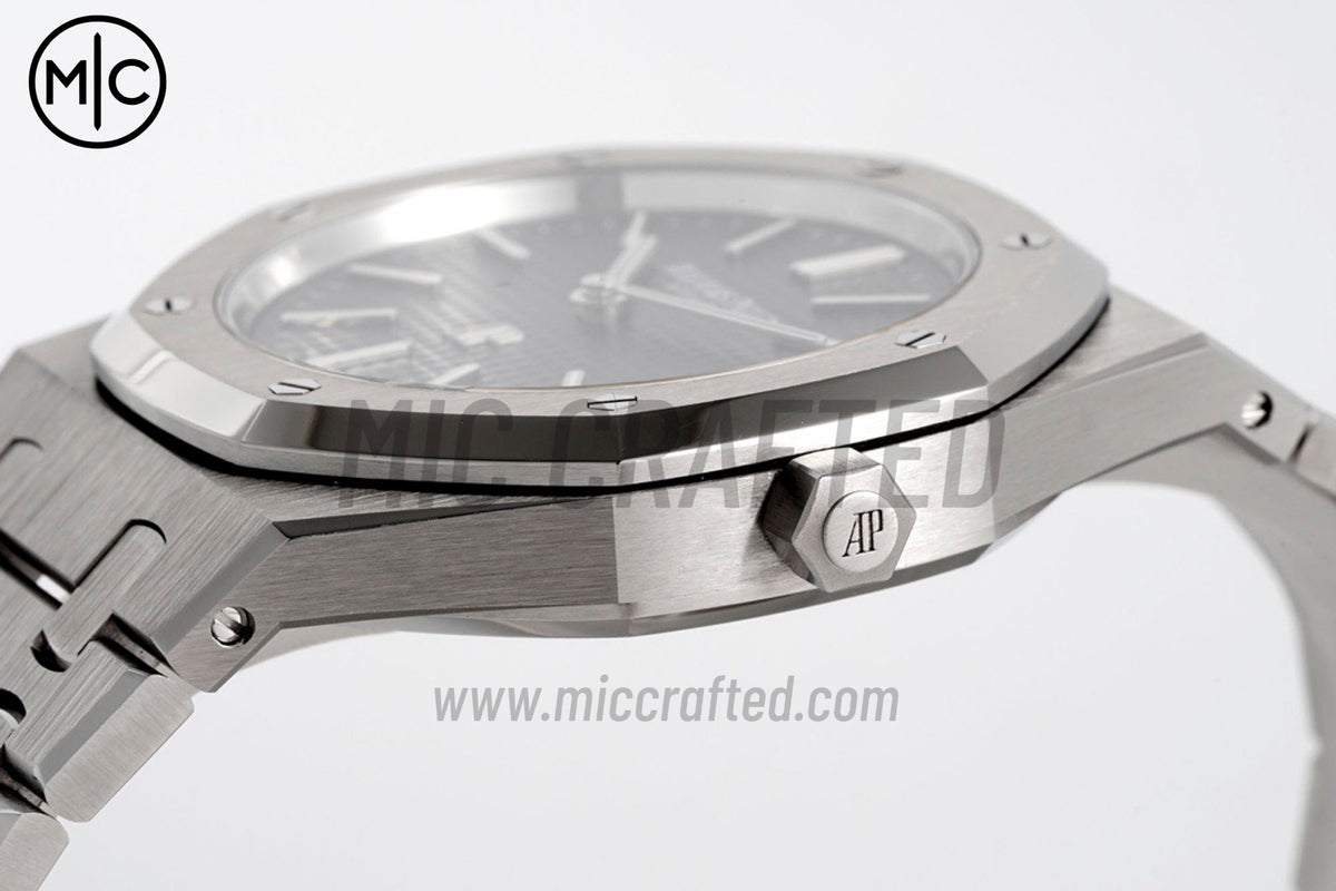 Royal Oak 39mm 16202 "50th Anniversary" SS Blue Textured Dial on SS Bracelet – Premium Edition