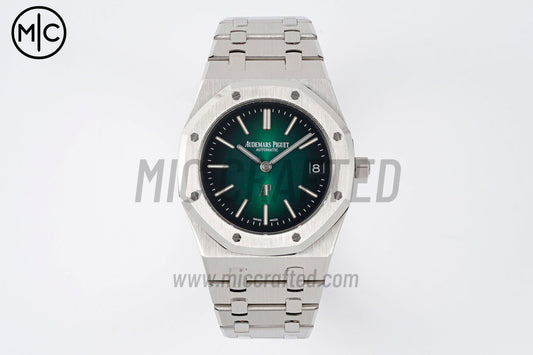 Royal Oak 39mm 16202 "50th Anniversary" SS Green Textured Dial on SS Bracelet – Premium Edition