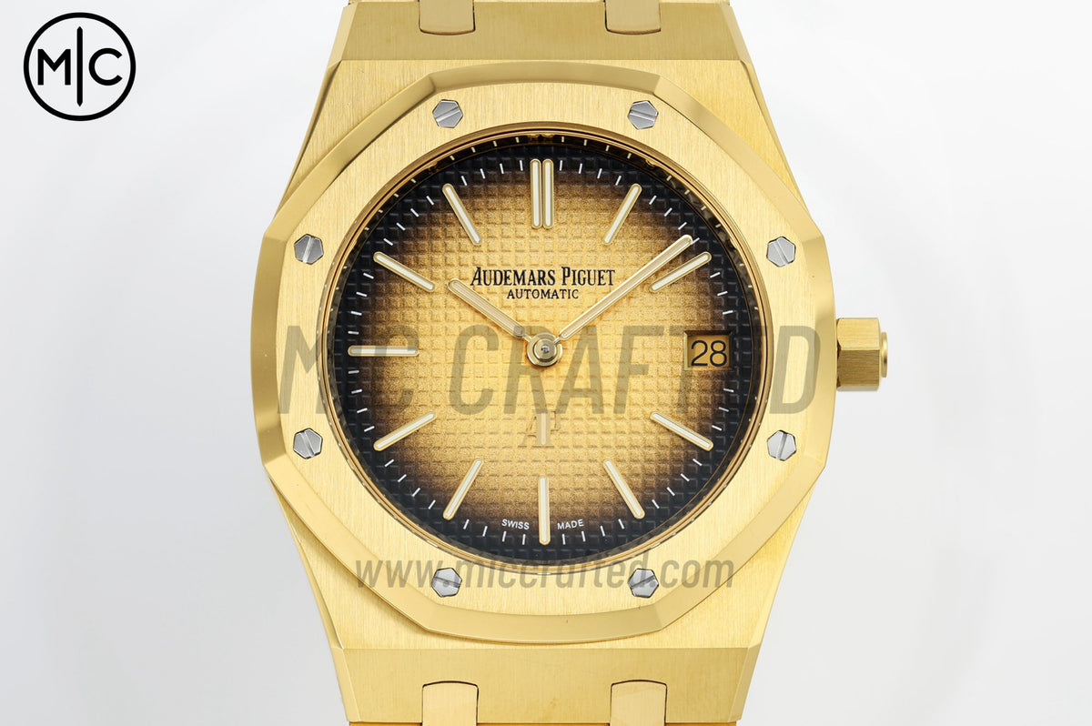 Royal Oak 39mm 16202 YG Smoked Dial on YG Bracelet – Premium Edition