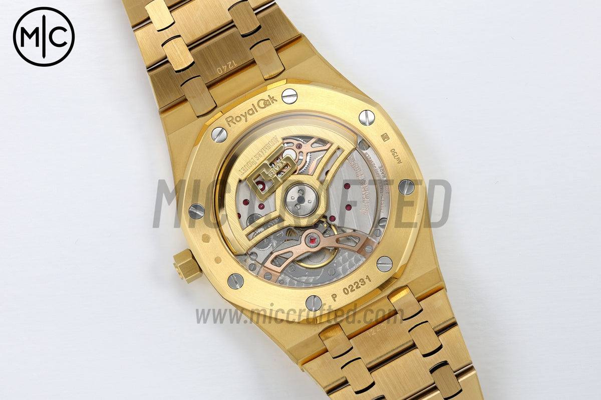 Royal Oak 39mm 16202 YG Smoked Dial on YG Bracelet – Premium Edition