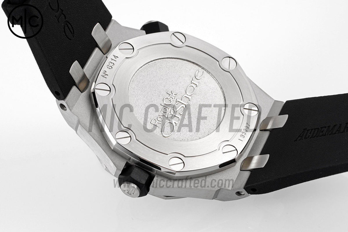 Royal Oak Offshore Diver 15703 Black Dial on Black Rubber Strap – Premium Edition