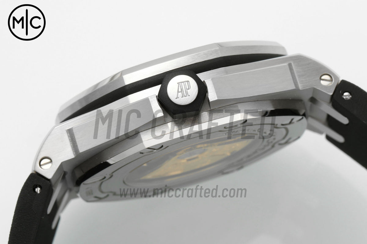 Royal Oak Offshore Diver 15710 Black Dial on Black Rubber Strap – Premium Edition