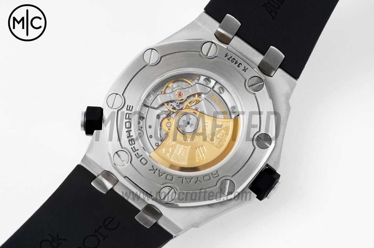 Royal Oak Offshore Diver 15710 Black Dial on Black Rubber Strap – Premium Edition