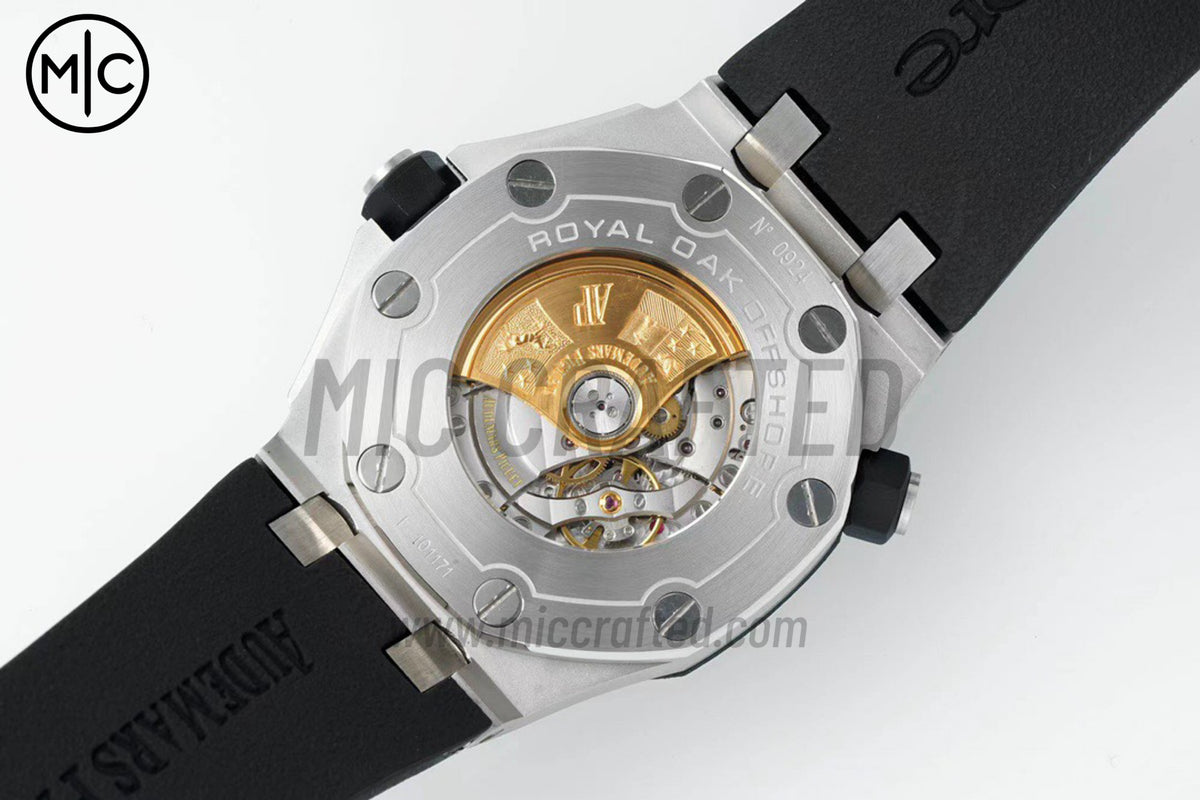 皇家橡樹 Offshore Diver 15710 白色錶盤搭配黑色橡膠錶帶 - 尊貴版