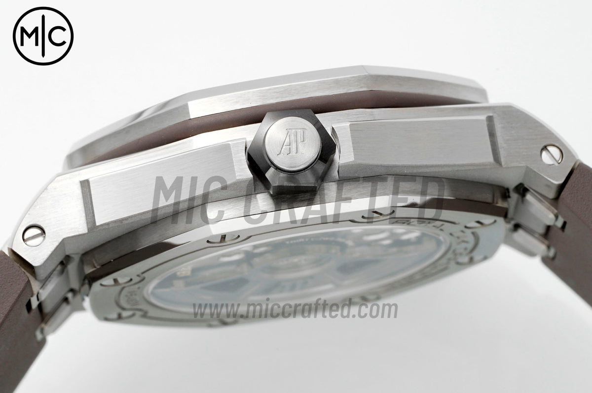 Royal Oak Offshore Diver 15720 42mm SS Gray Dial on Gray Rubber Strap – Premium Edition