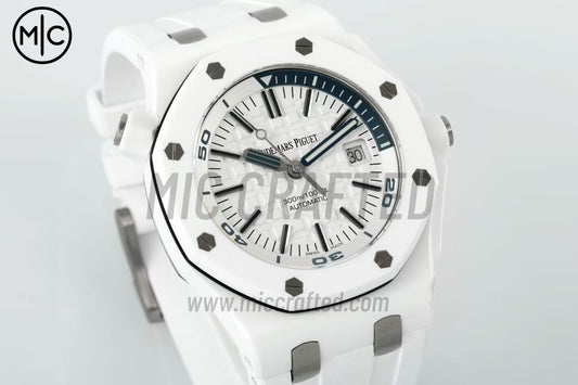 Royal Oak Offshore Diver 15707 White Ceramic – Premium Edition
