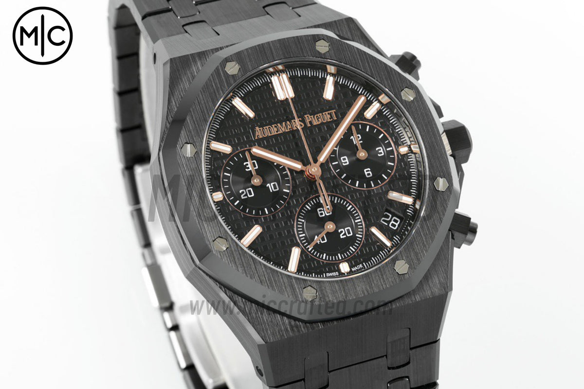 Royal Oak Chrono 41mm 26240 Black Ceramic on Ceramic Bracelet – Premium Edition