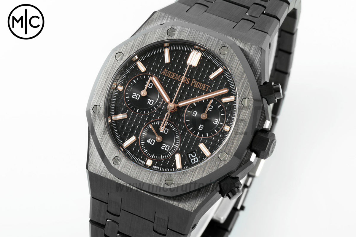 Royal Oak Chrono 41mm 26240 Black Ceramic on Ceramic Bracelet – Premium Edition