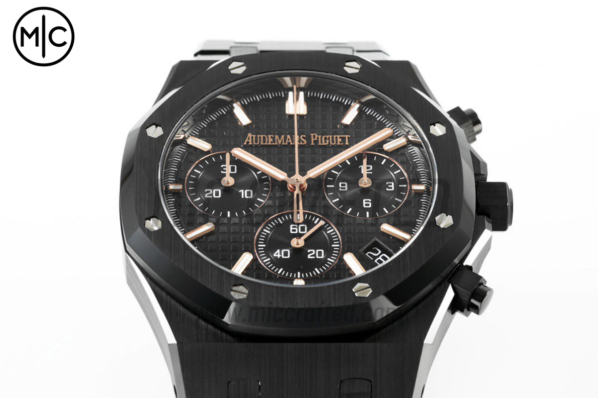 Royal Oak Chrono 41mm 26240 Black Ceramic on Ceramic Bracelet – Premium Edition