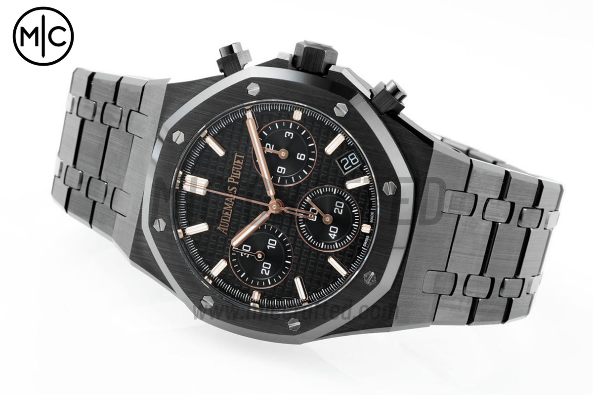 Royal Oak Chrono 41mm 26240 Black Ceramic on Ceramic Bracelet – Premium Edition