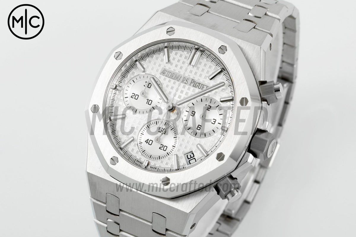 Royal Oak Chrono 41mm 26240 SS Silver Dial on SS Bracelet – Premium Edition