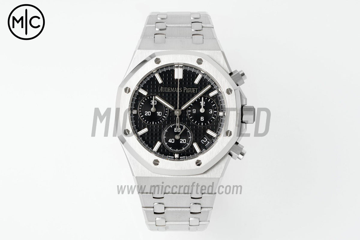 Royal Oak Chrono 26240 SS Black Dial on SS Bracelet – Premium Edition