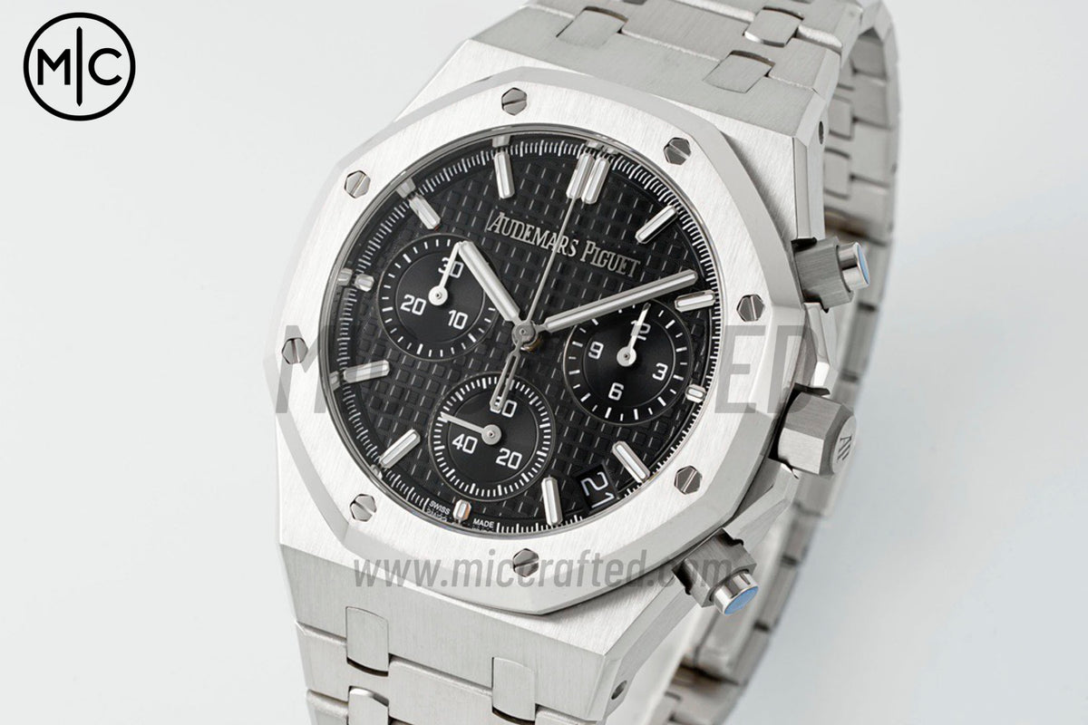 Royal Oak Chrono 26240 SS Black Dial on SS Bracelet – Premium Edition