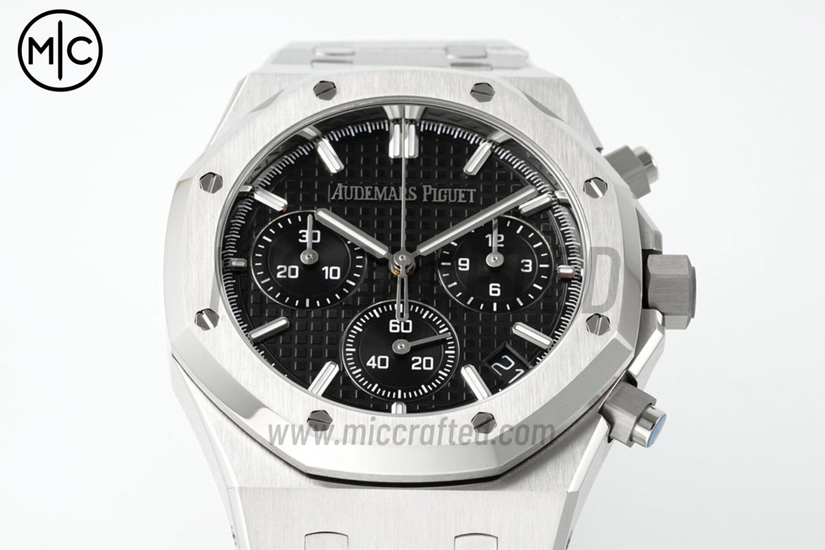 Royal Oak Chrono 26240 SS Black Dial on SS Bracelet – Premium Edition
