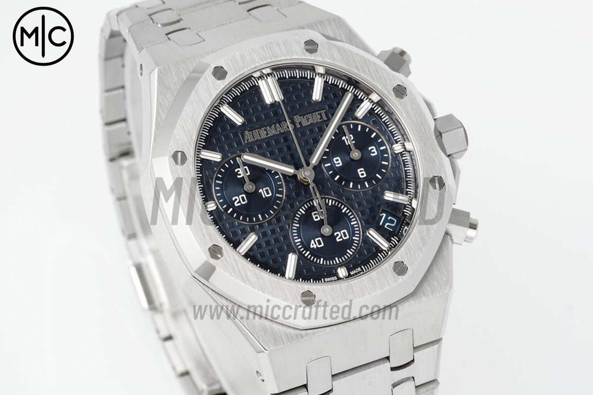 Royal Oak Chrono 41mm 26240 SS Blue Dial on SS Bracelet – Premium Edition