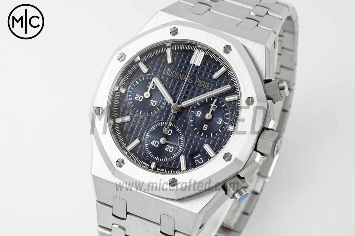 Royal Oak Chrono 41mm 26240 SS Blue Dial on SS Bracelet – Premium Edition