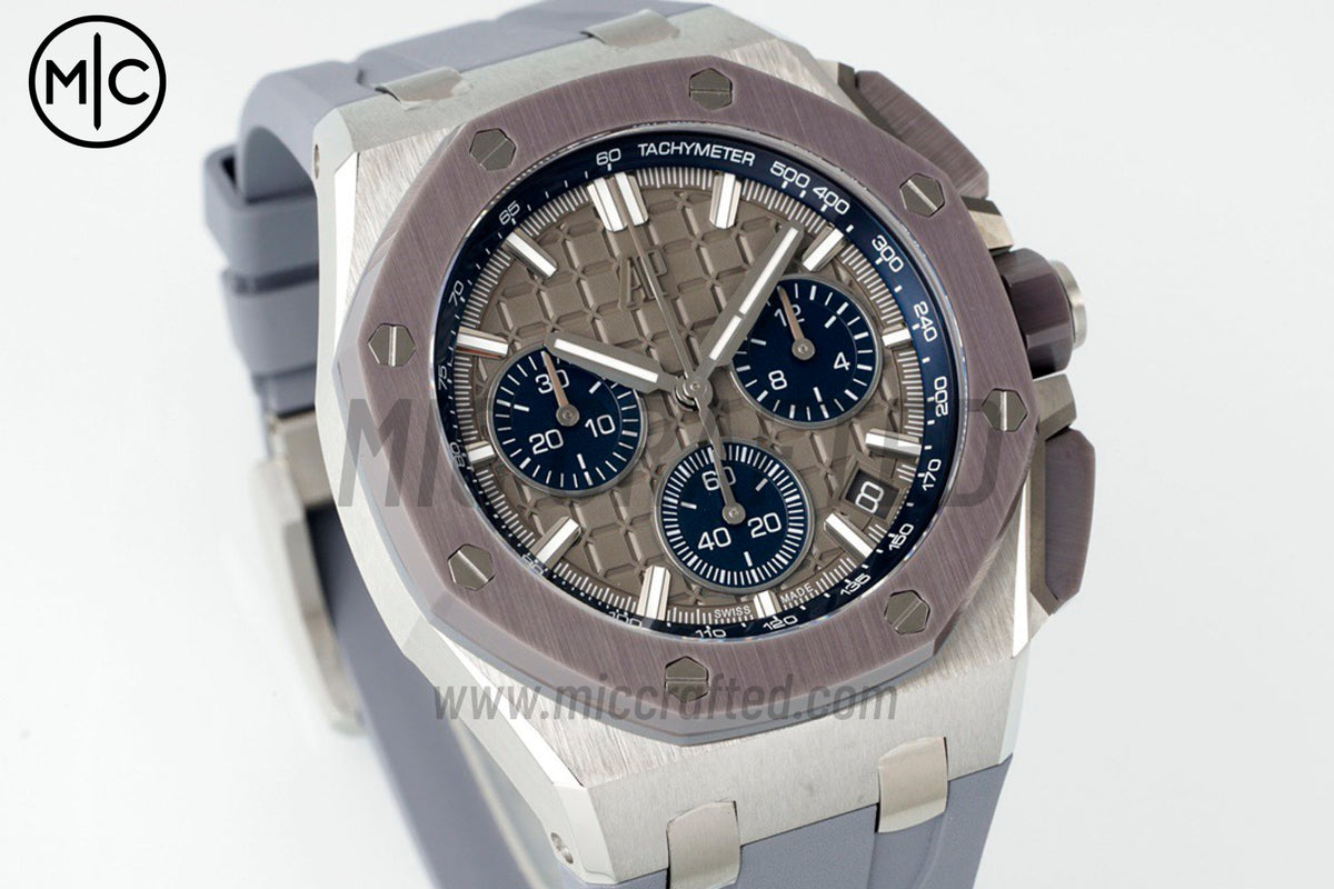 Royal Oak Offshore 43mm 26420IO Gray Dial on Rubber Strap – Premium Edition